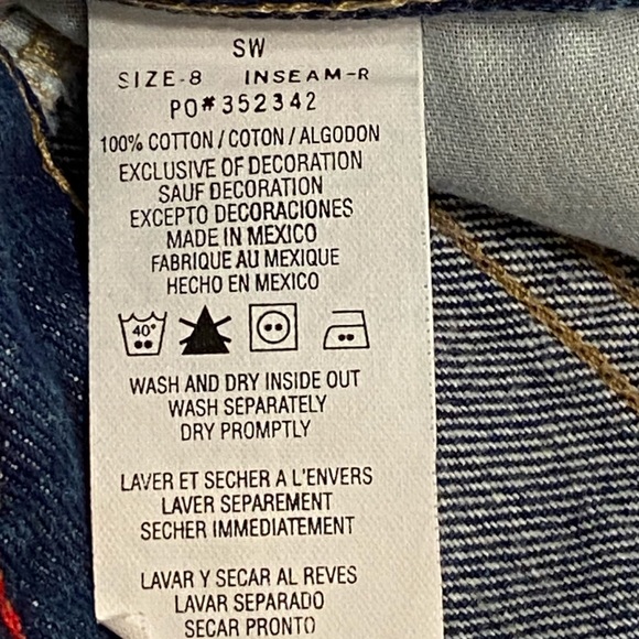 Vintage NWT Tommy Hilfiger Distressed Dark Wash Straight Leg Boyfriend Jeans - Picture 10 of 10